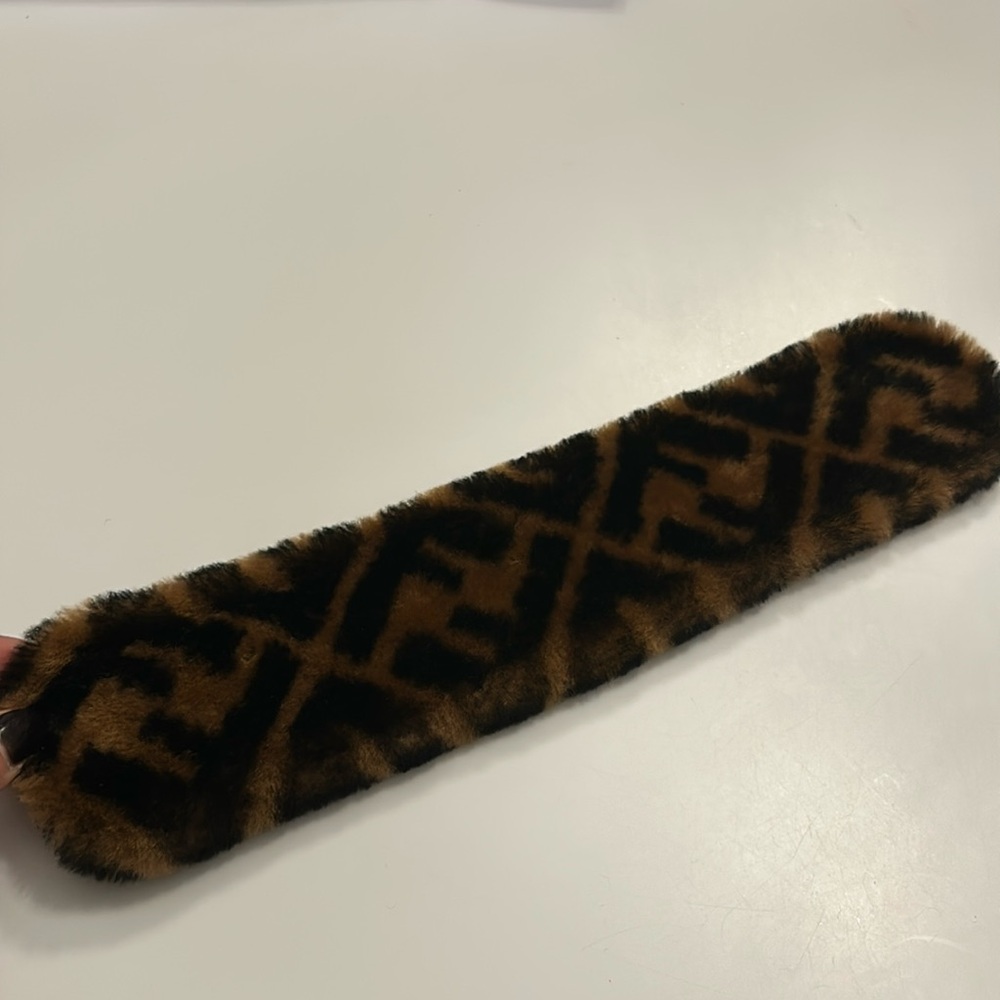 Fendi shearling strap cover